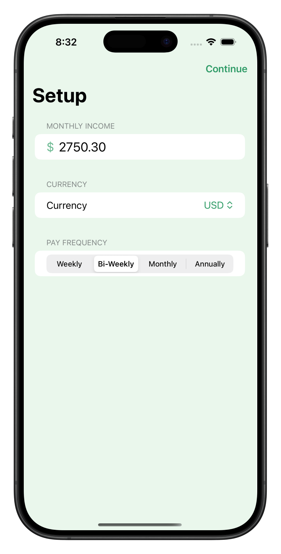 PayMinder App Screenshot